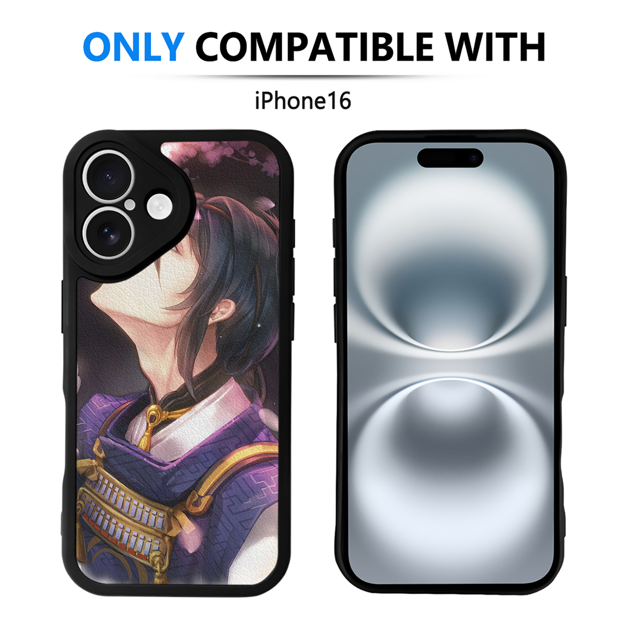 （画像用） 刀剣乱舞 Touken Ranbu 【iPhone 16シリーズ対応】シリコンスマホケース（レザー調） 材質：シリコン